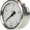 Glycerine pressure gauge 63 mm 4 bar, rear mount