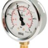 Manometer, diameter 63mm, from -1 to +1.5 bar, bottom connection 1/4"