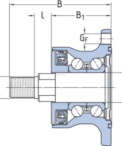 Unidad de soporte de cubo para disco de grada, SKF