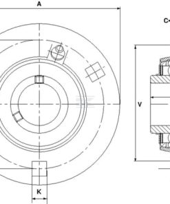 Alojam. cojinete completo V2A