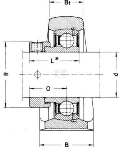 Cojinete de anclaje cpl.