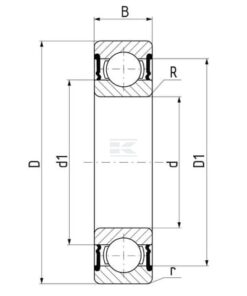 Deep groove ball bearing 50x80x10mm SKF