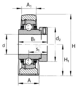 Palier SY SKF 10 Alojam. cojinete compl. SKF