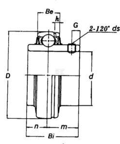 Inserto de rodamiento 65 x 125 x 29 mm