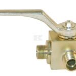 Llave esférica de 3 vías 10L