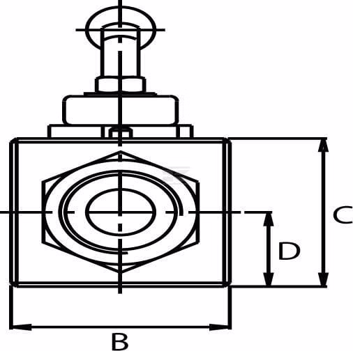 V. esférica 1/4" BSP+Fijación 3 V. esférica 1/4" BSP+Fijación