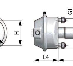 Cilindro de freno dual T12 6 Cilindro de freno dual T12