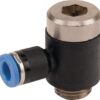 Racor acodado de inserción 6x1/4"
