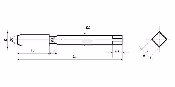 Set rep. orificios roscas M12 5 Set rep. orificios roscas M12