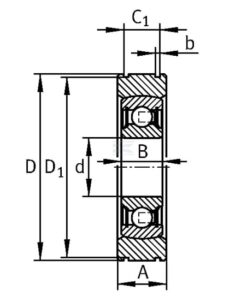 Soporte de cojinetes completo