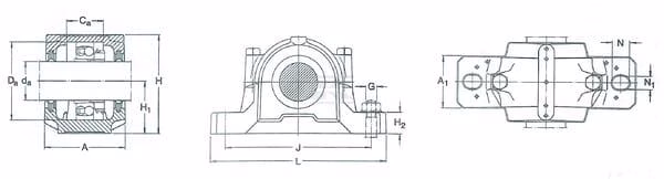 Alojamiento del cojinete SKF 2 Alojamiento del cojinete SKF