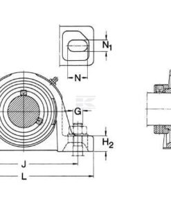 Alojam. cojinete compl. SKF