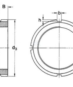 Contratuerca M40x1.50 Acero Kramp