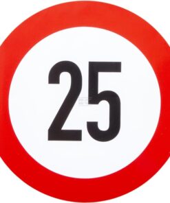 Adhesivo de señal de limitación