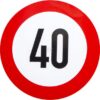 Adhesivo de señal de limitación