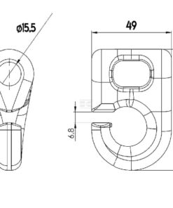 Grillete, sistema velocidad Speed System Ø15,5