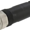 Plug 8 pin female M12 Cod-A
