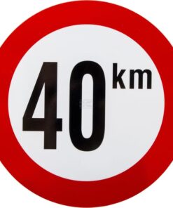 Señal 40 km PVC