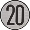 Señal limitación velocidad 20 km/h Homologada España