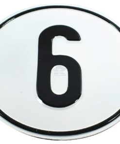 Placa 6 km tipo alemán