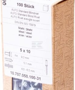 Remache ciego acero-acero 5x10