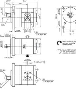 Bomba hidráulica de engranajes AZPF-11-016RSA20MB Bosch Rexroth