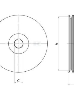 Polea MEC 9000/13500, KPS490 B.P. 6 Polea MEC 9000/13500, KPS490 B.P.