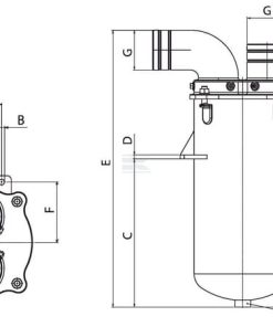 Sifón 10000-18000 l/min, B.P