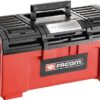 Caja de herramientas, rojo/negro, 25 L, negro/rojo, polipropileno/metal, 271 x 481 x 237 mm, Facom