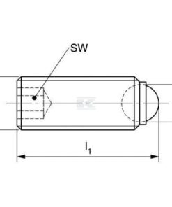 Tornillo M10x25 tipo A 9 Tornillo presión M10x12 tipo A