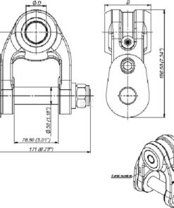 Articul. BR1-A 80/30 perno 30