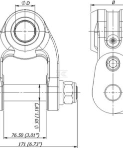 Articul. BR1-A 80/45 perno 30