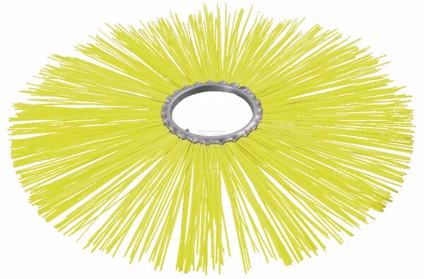 Cepillo rotativo 365/76 poly amarillo