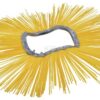 600/7" poly curved Cepillo anillo