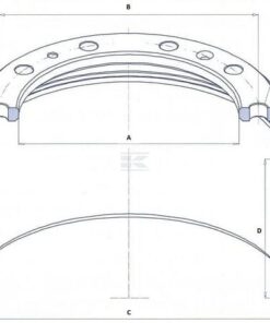 Tambor de freno 406x140