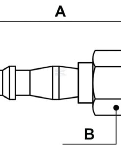 Male con with 1/4" BSP F thread