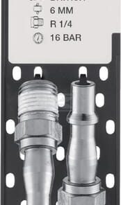 Male con with 1/4" BSP M thread