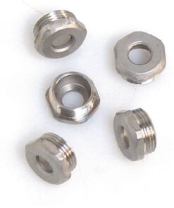 5 tuercas planas acero inox