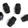 Conectores doble rosca, plástico de 5 mm, 1/2" - 1/2"