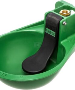 Plastic bowl drinker with paddle 