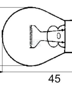 Bombilla Convencional pera P21W 12V 21W BA15s blanco Philips