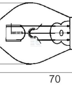 Bombilla Convencional redonda 24V 40W BA20d blanco Hella
