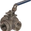 Válvula de bola de 3-vías L 1.1/4" , acero inox. 14 Válvula de bola de 3-vías L 1.1/4" , acero inox.