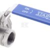 Válvula de esfera de 3 vías L 3/4" acero inoxidable