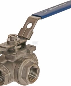 Válvula de esfera de 3 vías T 1/2" acero inoxidable