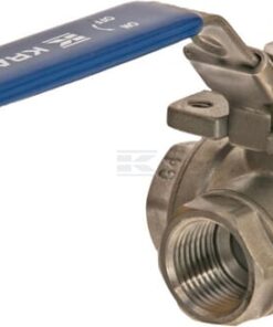 Válvula de esfera de 3 vías T 1/2" acero inoxidable