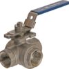 Válvula de esfera de 3 vías T 1" acero inoxidable