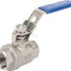 Llave de paso de esfera de inoxidable, 2 x hembra 1/2''