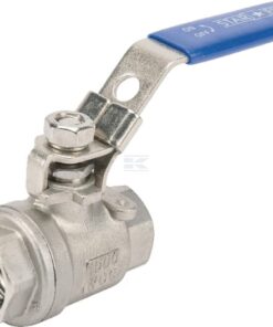 Llave de paso de esfera de inoxidable, 2 x hembra 1/2''