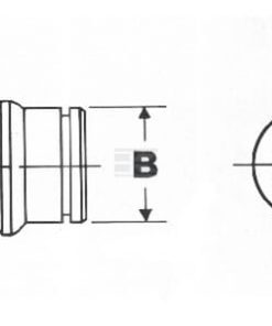 Horquilla para tubo perfilado, Ø36 mm, 2 Bondioli&Pavesi 5 Horquilla para tubo perfilado, Ø36 mm, 2 Bondioli&Pavesi